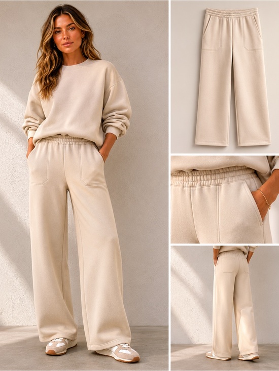 Banana Republic Pants - NWT Banana Republic Wide-Leg Pull-On Pants in Light Beige